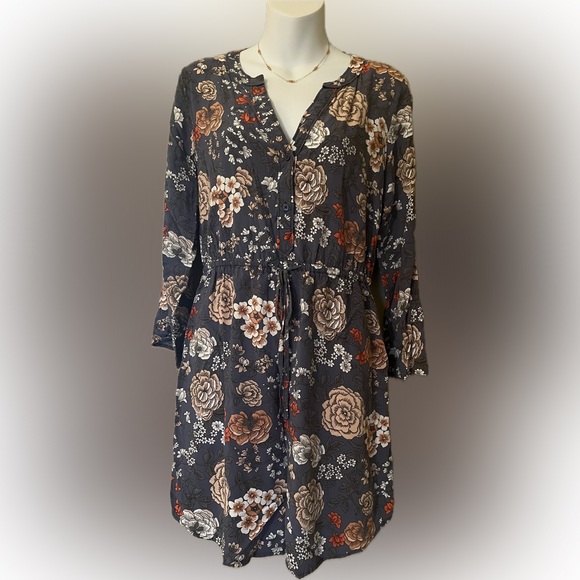 LOFT OUTLET Flower Print Short Dress - Picture 3 of 16